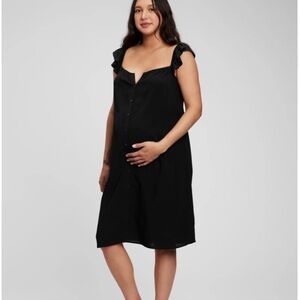 Gap maternity midi tank dress black small
